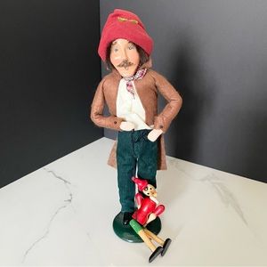 Geppetto Caroler with Pinocchio by Byers' Choice